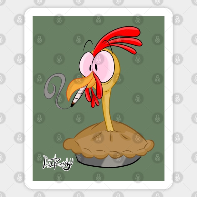 Chicken Pot Pie Sticker by D.J. Berry